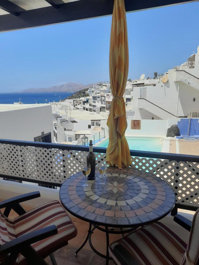 The White Dragos With Ocean View - Ac - Private Pool Daire Tías Dış mekan fotoğraf